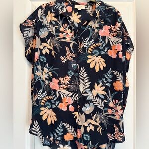 Floral Button down blouse